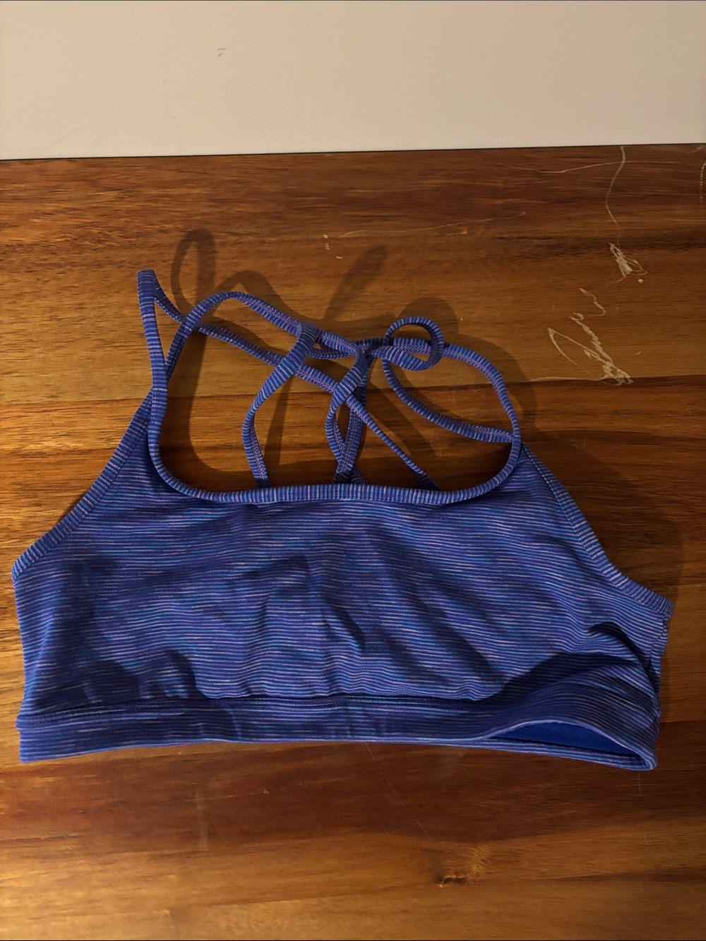 Athleta Blue Strappy Sports Bralette